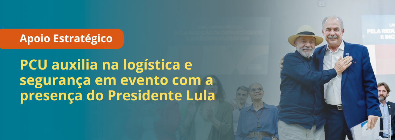 Prefeitura do Campus auxilia na logística e segurança em visita do presidente Lula à UFAM